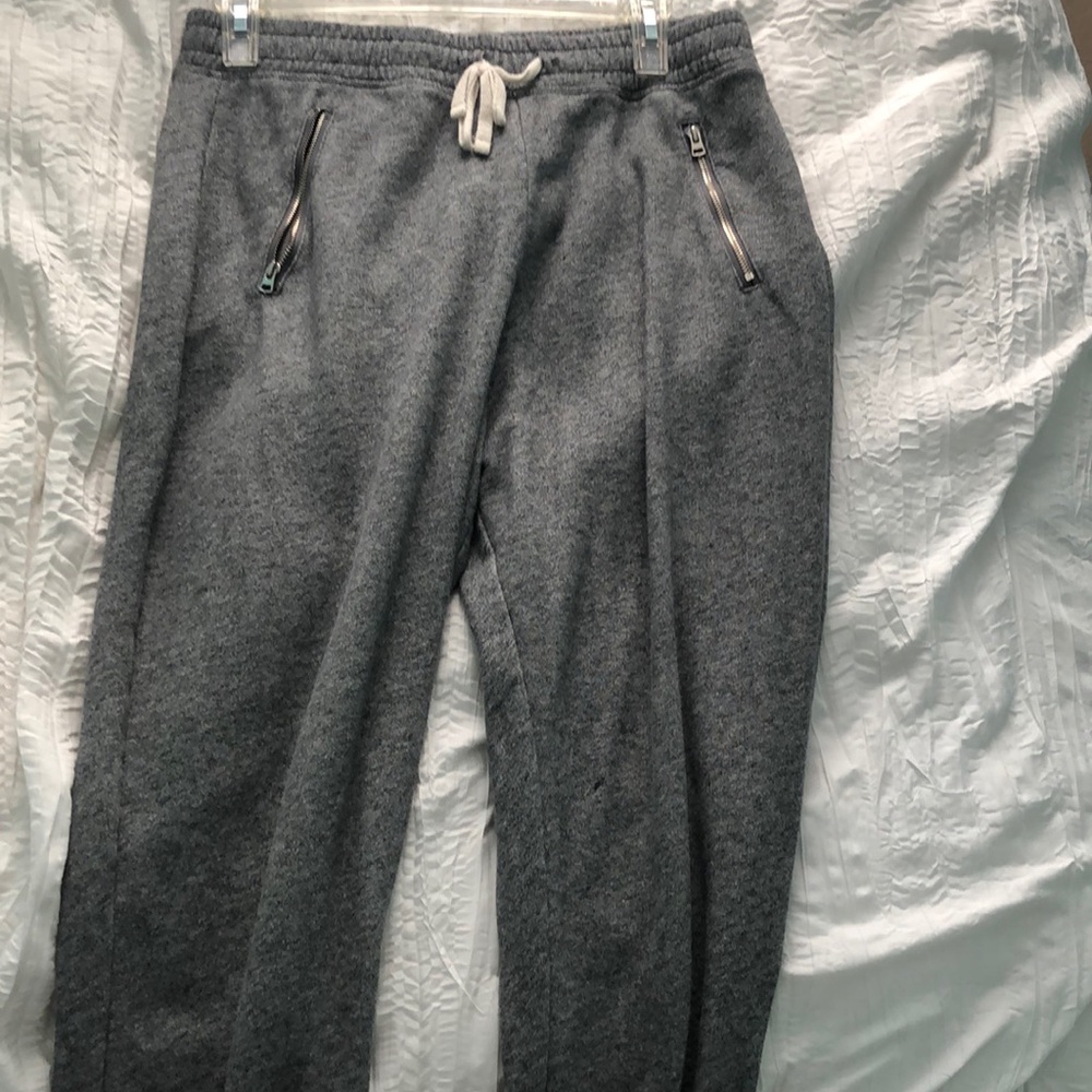 gray joggers